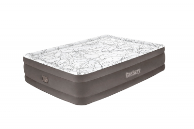 Bestway TriTech Luftbett Cushify Top mit integrierter Elektropumpe Double XL/Mid 203 x 152 x 46 cm