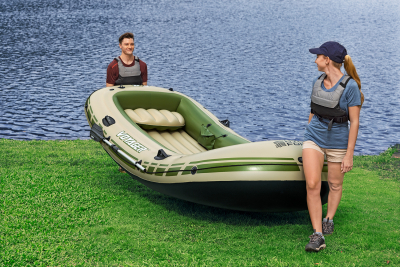 Bestway Hydro-Force Schlauchboot Komplett-Set Voyager X4 350 x 145 x 49 cm