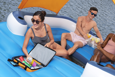 Bestway Hydro-Force 6-Personen-Badeinsel Tropical Breeze 389 x 274 cm