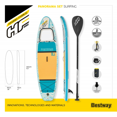Bestway Hydro-Force SUP Touring Board-Set Panorama 340 x 89 x 15 cm