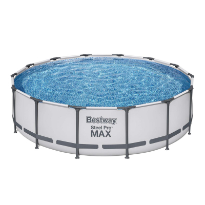 Bestway Steel Pro MAX Frame Pool Komplett-Set mit Filterpumpe Durchm. 427 x 107 cm