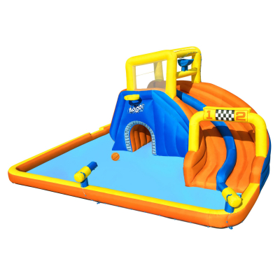 Bestway H2OGO! Mega-Wasserpark mit Dauergebläse Speedway 551 x 502 x 265 cm