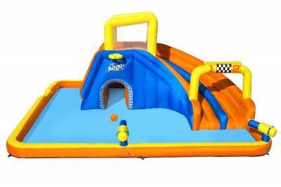 Bestway H2OGO! Mega-Wasserpark mit Dauergebläse Speedway 551 x 502 x 265 cm