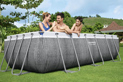 Bestway Power Steel Frame Pool Set mit Filterpumpe 404 x 201 x 100 cm