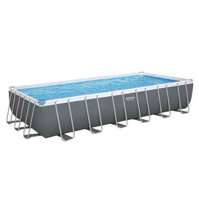 Bestway Power Steel Frame Pool Komplett-Set mit Filterpumpe 732 x 366 x 132 cm