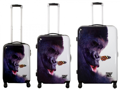 Kofferset 3tlg Reisekoffer Polycarbonat Hartschale GORILLA