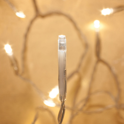 LED-Minilichterkette, 30 warmweiße LEDs, 3 m