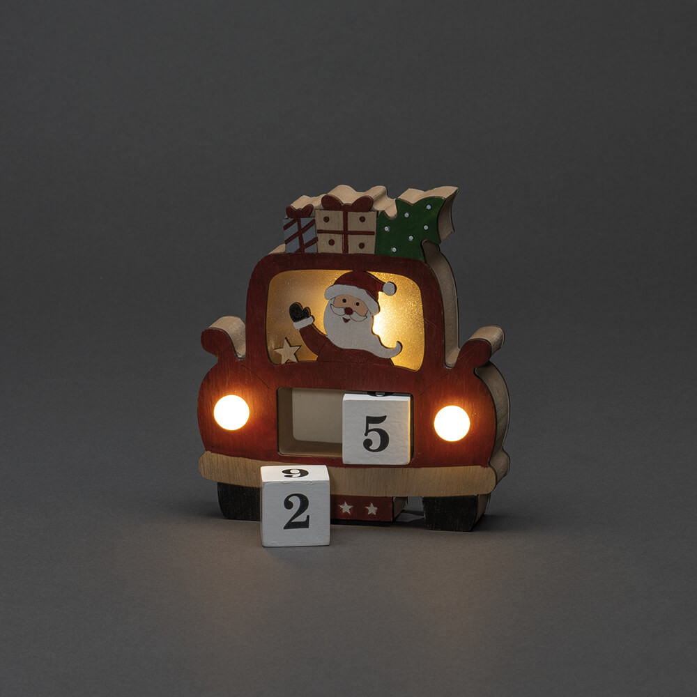 Konstsmide LED-Weihnachtsfigur Datumswürfel 3x warmweiße LEDs