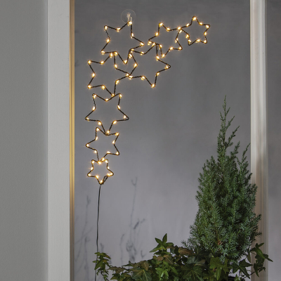 Star Trading LED-Silouette STELLA, 80 warmweiße LEDs,