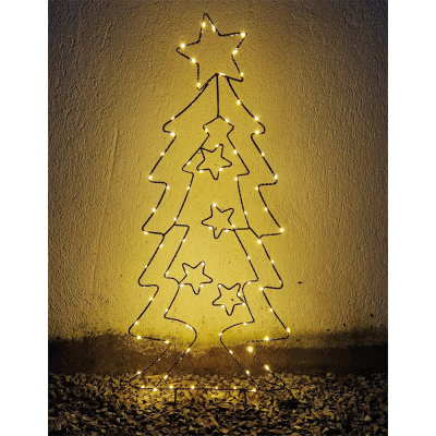 LED-Tannenbaum, 90 warmweiße LEDs für außen