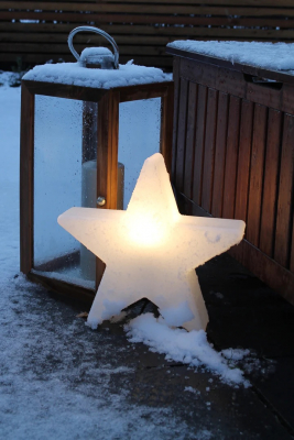 8 seasons - Shining Star Solar, weiß, Durchmesser 40 cm