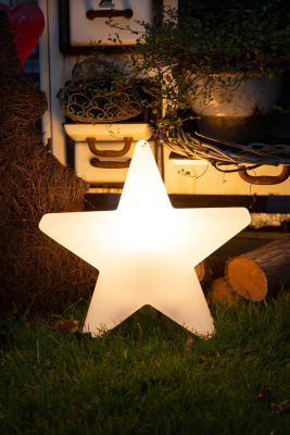 8 seasons - Shining Star Solar, weiß, Durchmesser 40 cm