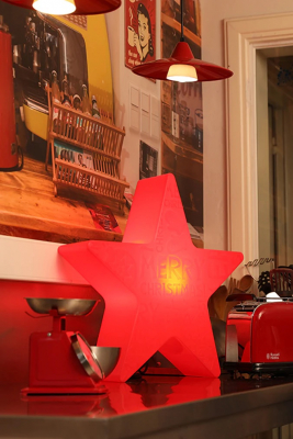 8 seasons - Shining Star Merry Christmas rot Durchmesser 60 cm
