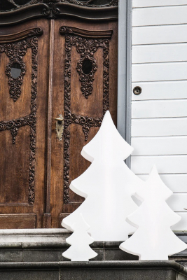 8 seasons - Motivleuchte Shining Tree 40 cm weiß Solar