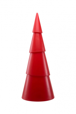 8 seasons - Motivleuchte Shining Tree rund 55 cm rot