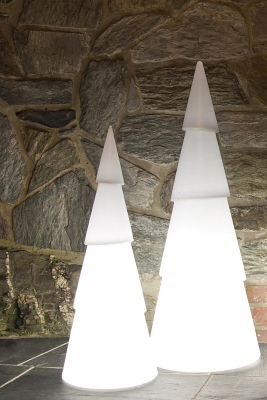 8 seasons - Motivleuchte Shining Tree rund 75 cm weiß RGB