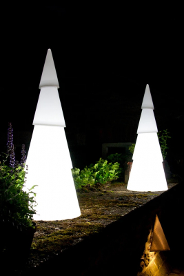 8 seasons - Motivleuchte Shining Tree rund 75 cm weiß Solar