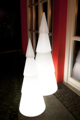 8 seasons - Motivlechte Weihnachtsbaum Shining Tree rund 100 cm weiß