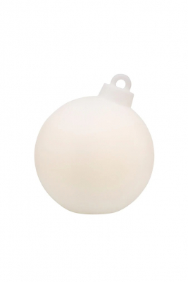 8 seasons - Motivleuchte Shining Christmas Ball 33 cm weiß LED