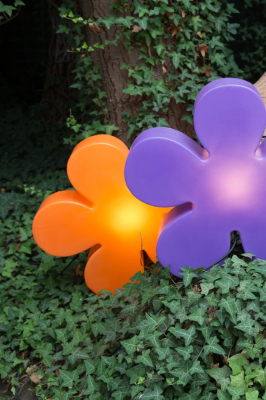 8 seasons - Motivleuchte Shining Flower Durchmesser 40 cm lila Solar