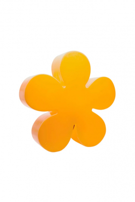 8 seasons - Motivleuchte Shining Flower Durchmesser 40 cm gelb Solar