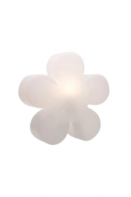 8 seasons - Motivleuchte Shining Flower Durchmesser 60 cm weiß Solar