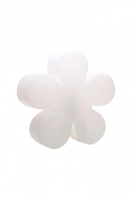 8 seasons - Motivleuchte Shining Flower Durchmesser 60 cm weiß Solar