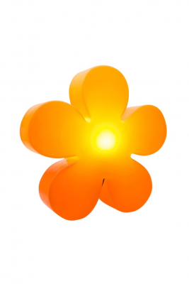 8 seasons - Motivleuchte Shining Flower Durchmesser 60 cm orange Solar