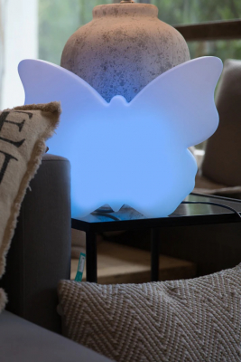 8 seasons - Motivleuchte Shining Butterfly 40 cm weiß RGB