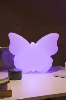 8 seasons - Motivleuchte Shining Butterfly 40 cm weiß RGB
