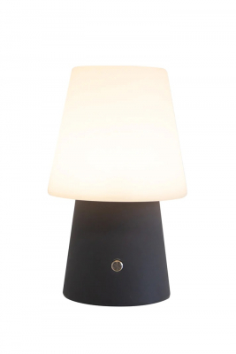 8 seasons - Tischlampe No. 1 Anthrazit 30, dimmbare RGB-LED mit Akku