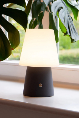 8 seasons - Tischlampe No. 1 Anthrazit 30, dimmbare RGB-LED mit Akku