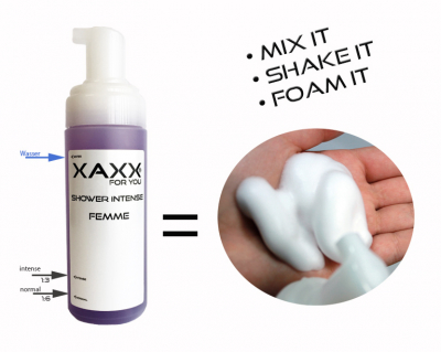 Xaxx Shower Intensive SIXTEEN Duschgel Konzentrat 1:6, 200 ml