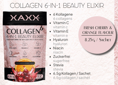 XAXX Kollagen 6-IN-1 BEAUTY ELIXIR Collagen-Drink