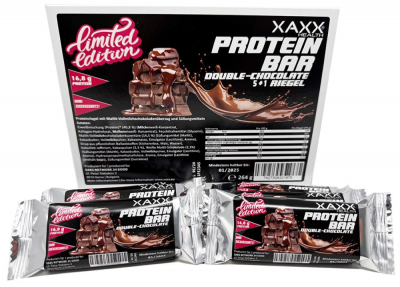 XAXX HC BODY CONTROL PROTEIN BAR - DOUBLE CHOCOLATE 44 Gramm - 5+1 Box