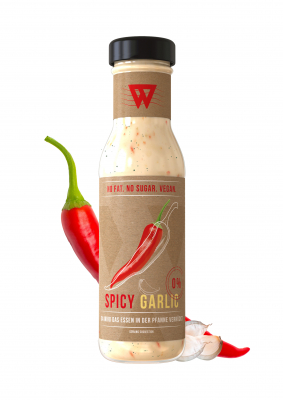 6x XAXX HC WunderSauce Spicy Garlic, zuckerfreie Sauce, je 250 ml