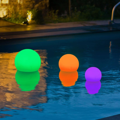 Ubbink Multi Bright SolarFloat 25 - Solarbetriebene schwimmende Leuchtkugel, H23 x Ø25cm