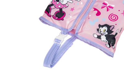 Bestway Disney Junior Swim Safe ABC  Schwimmweste Stufe B  Minnie Mouse mit Textilbezug, 1-3 Jahre