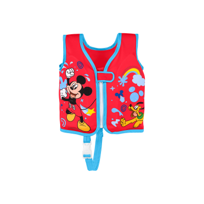 Bestway Disney Junior Swim Safe ABC  Schwimmweste Stufe B Mickey & Friends mit Textilbezug, 1-3 Jahre