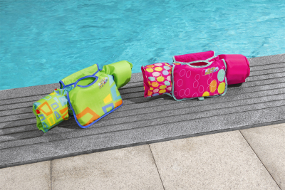 Bestway Swim Safe ABC Schwimmflügelweste Stufe B AquaStar mit Textilbezug 3-6 Jahre