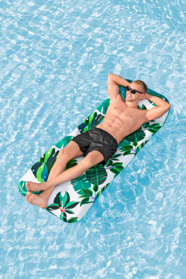 Bestway Luftmatratze Blissfull Drifter mit Textilbezug 183 x 73 cm