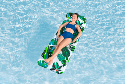 Bestway Luftmatratze Blissfull Drifter mit Textilbezug 183 x 73 cm