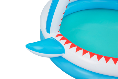 Bestway Planschbecken Sharktastic mit Wassersprinkler 163 x 127 x 92 cm