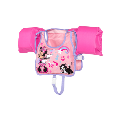 Bestway Disney Junior  Swim Safe ABC Schwimmflügelweste Stufe B Minnie Mouse mit Textilbezug, 3-6 Jahre