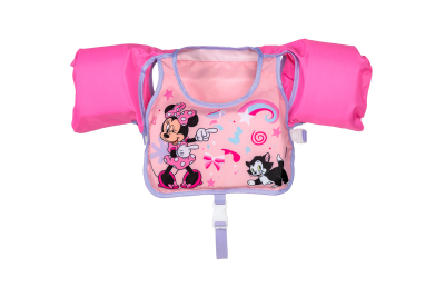 Bestway Disney Junior  Swim Safe ABC Schwimmflügelweste Stufe B Minnie Mouse mit Textilbezug, 3-6 Jahre