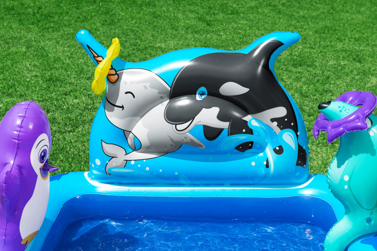Bestway Wasserspielcenter Polar Pals 134 x 131 x 73 cm