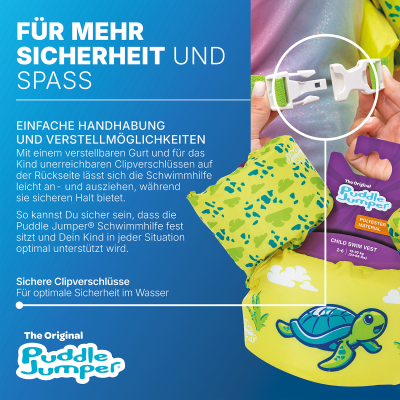 Bestway Puddle Jumper Schwimmflügelweste Kleine Schildkröte 2-6 Jahre