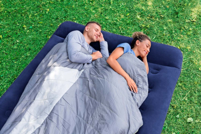 Bestway Doppelluftbett mit integrierter Fußpumpe 203 x 152 x 28 cm