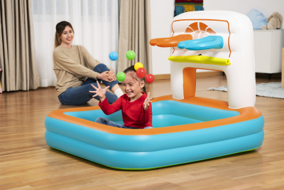 Bestway 3-in-1-Bällebad Kick n Swish 120 x 107 x 84 cm