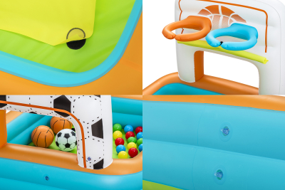 Bestway 3-in-1-Bällebad Kick n Swish 120 x 107 x 84 cm